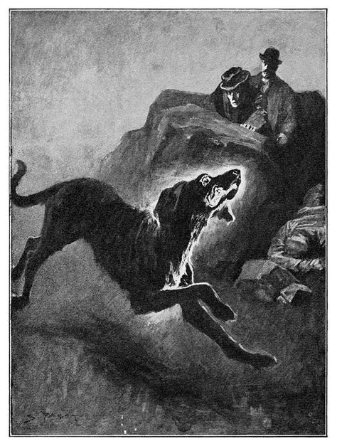 The Hound Of The Baskervilles Old Book Illustrations
