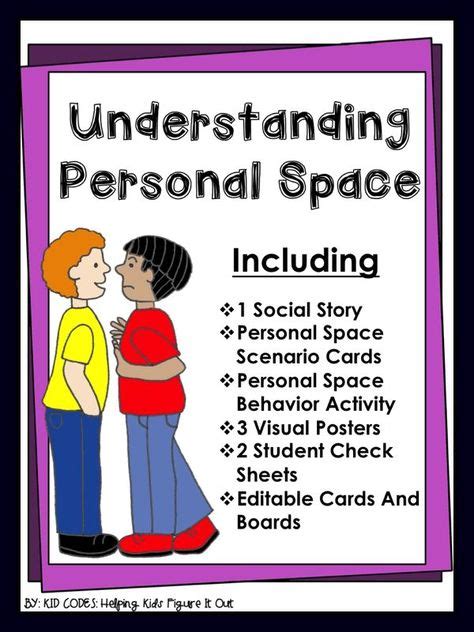 Personal Space Behaviors Differentiated Activities And Stories For K 5th Personal Space