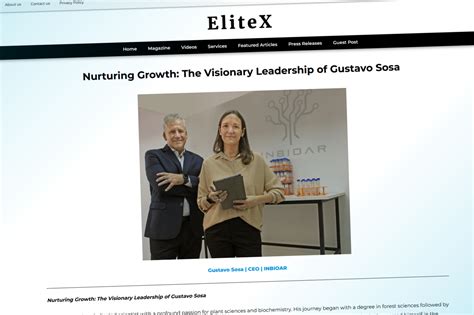Nurturing Growth: The Visionary Leadership of Gustavo Sosa - INBIOAR