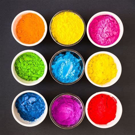 Free Photo Different Type Of Colorful Holi Powder In The White And