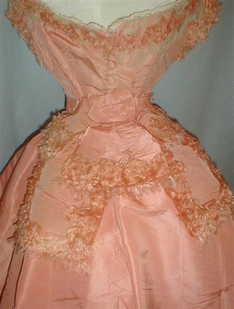 If their best dress was a ball gown they would probably have worn it to their wedding. All The Pretty Dresses: Pretty in Pink Late 1860's Ball Gown
