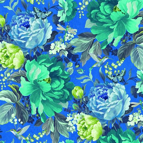 Beautiful florals for beautiful walls. A Shade Wilder Dianthus Floral Wallpaper China Blue ...