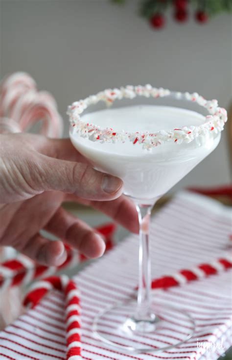 Both perfect for hanukkah and christmas. White Chocolate Peppermint Martini - holiday cocktail recipe