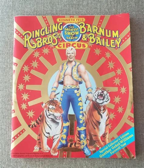 RINGLING BROS AND Barnum Bailey Circus Magazine Program Poster 1989