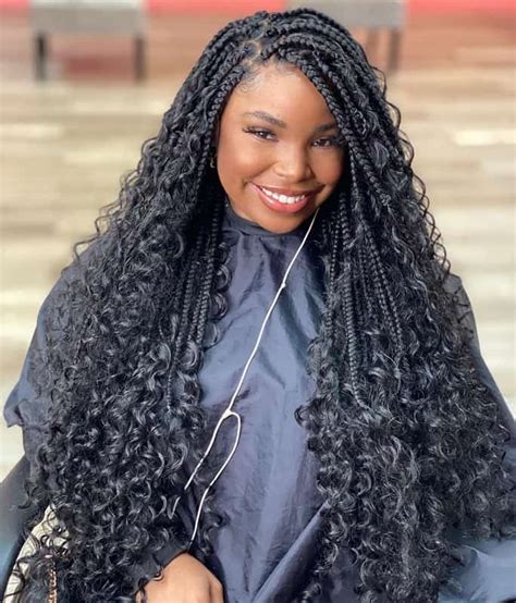 How To Curl Box Braids 25 Curly Box Braids To Try 2022