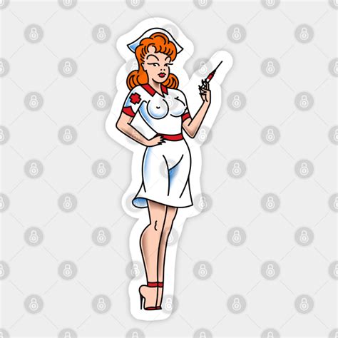 nurse american traditional sticker teepublic