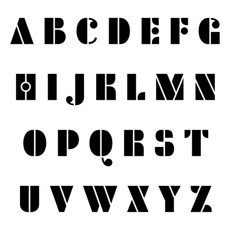 Alphabet Templates Letter Stencils Printables Alphabet Letter 180