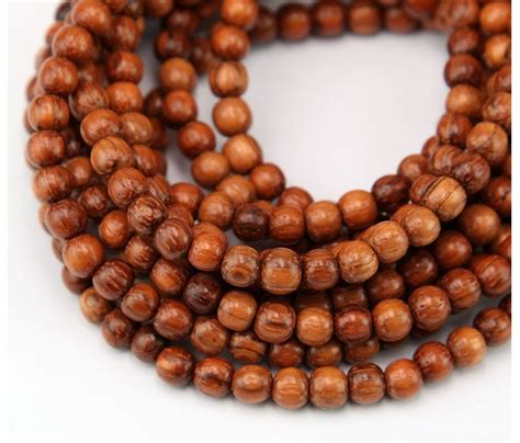 Bayong Wood Beads Brown 4 5mm Round Golden Age Beads