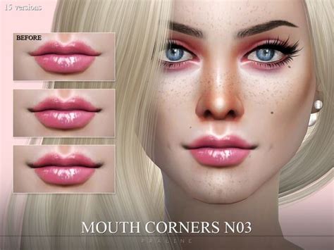Pralinesims Mouth Corners N03 Sims Sims 4 Cc Skin Sims 4