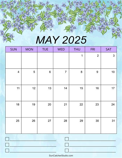 May 2025 Calendar Free Printable Diy Projects Patterns Monograms