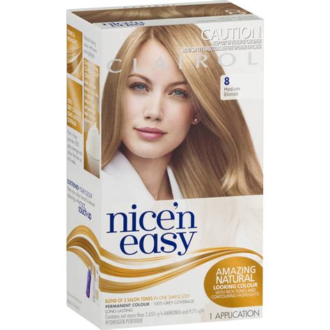 Clairol Nice N Easy 8 Natural Medium Blonde Each Woolworths