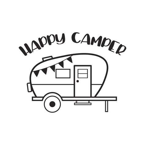 Camper Svg Camping Svg Happy Camper Svg Happy Camper Etsy