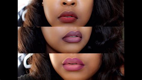 HOW TO Ombré Lips 3 Looks dark skin deutsch YouTube