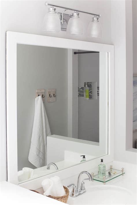 How To Frame A Bathroom Mirror Budget Friendly Diy Project