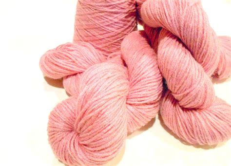 2 Skeins Dusty Rose Yarn Acrylic Knitting Yarn 3 Ply Pink