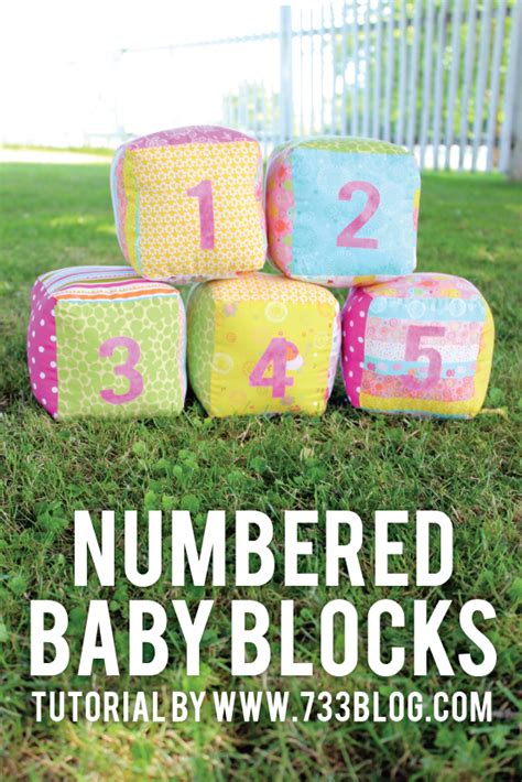 Soft Numbered Baby Blocks Tutorial Inspiration Made Simple 733