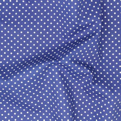 Royal Blue Polka Dot Overdale Fabrics