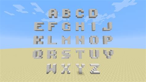 Minecraft Tutorial In Croatian Better Than Ethos 3x3 Alphabet