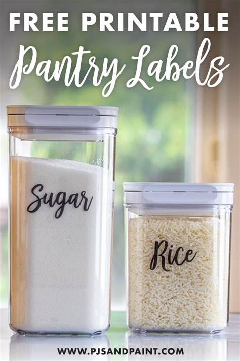 Custom labels, flexible packaging, or shrink sleeves, we can print what you need in accordance with fda guidelines. Free Printable Pantry Labels | Labels for Food Storage ...