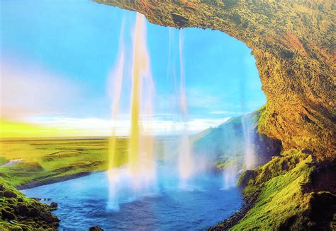 Seljalandsfoss Waterfall 2 Digital Art By Roy Pedersen Fine Art America