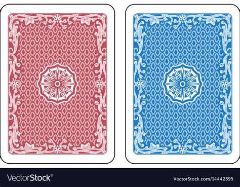 Playing Cards Back Royalty Free Vector Image Vectorstock