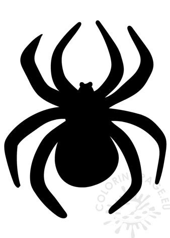 Get this free halloween coloring page and many more from primarygames. Black spider to cut out - Coloring Page