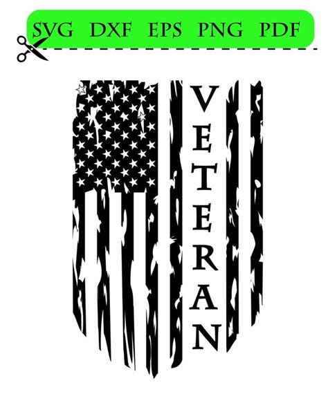 American Flag Veteran Svg Us Military Veteran Flag Svg Clipart