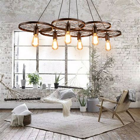 Discover over 234 of our best selection of 1 on. Retro 6 Wagon Wheel Chandelier Cabin Lodge Decor Rustic ...