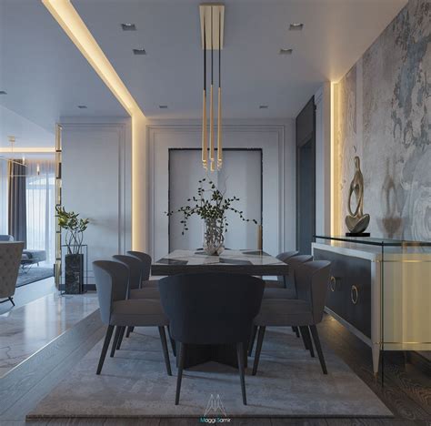 Simple Neoclassic Reception On Behance Living Room Design Decor