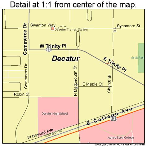 Decatur Georgia Street Map 1322052