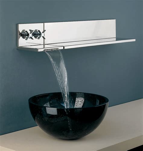 Eden bath cascada waterfall wall mount faucet. Wall Mount Faucet with Modern Shape and Design - Traba Homes
