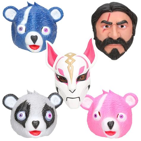 Cuddle Pink Bear Team Leader Mask John Wick Reaper Fox Cosplay Latex Masks Helmet Halloween