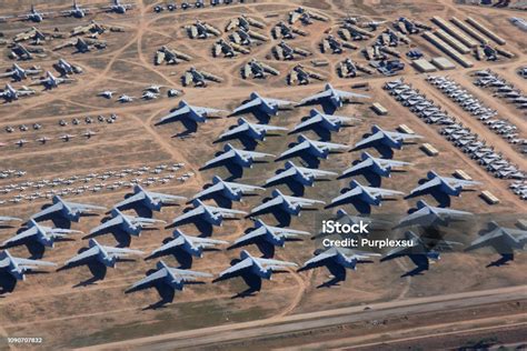 Overlook The Aircraft Boneyard Davismonthan Air Force Base Stock Photo