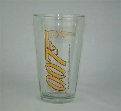 Vintage James Bond 007 Logo Dr No Movie Drinking Beer Glass 15oz Doctor No 17 95 Picclick