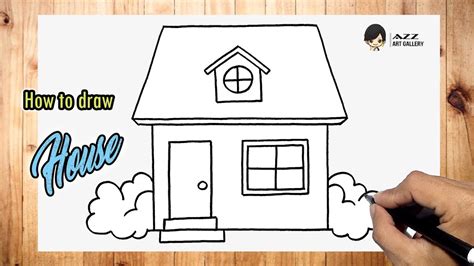How To Draw A House Easy Youtube