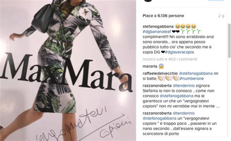 Stefano Gabbana Contro Maxmara “vergognatevi Copioni”