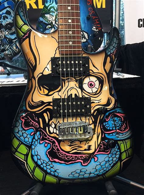Custom Painted Jackson Guitar Summer Namm 2016 Sims Guitar