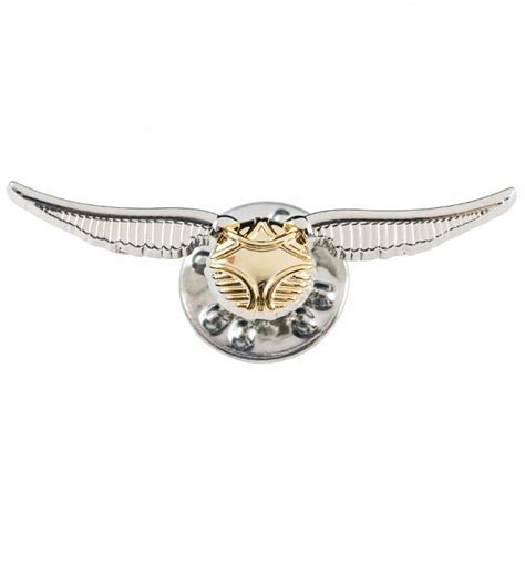 Silver Plated Harry Potter Golden Snitch Pin Badge