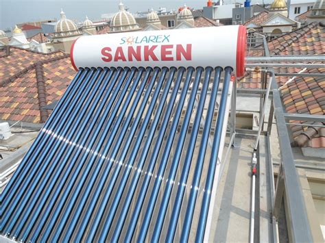 Solar water heater atau pemanas air tenaga surya semakin kesini semakin banyak menjadi pilihan untuk perumahan di jakarta. HARGA PEMANAS AIR SOLAR WATER HEATER SANKEN DIGITAL ...