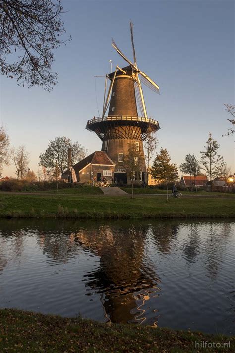 Molen De Valk Leiden Zuid Holland The Netherlands Molen Holland Windmolens