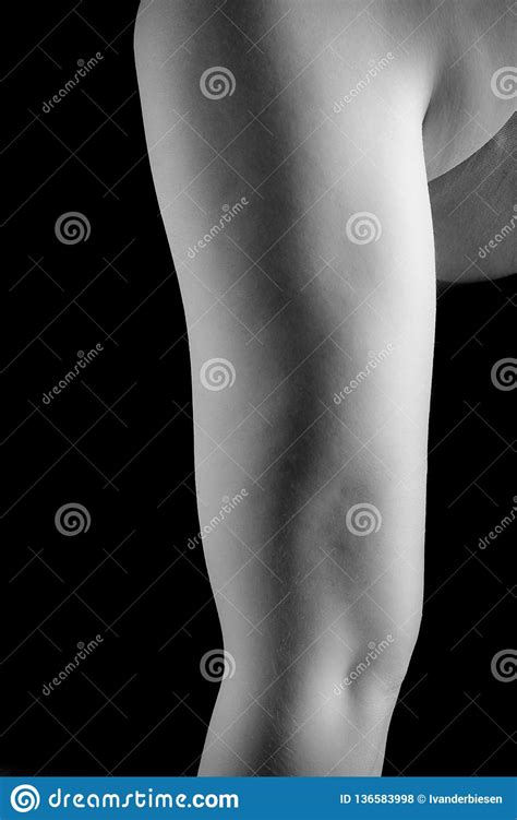 Upper Arm Shoulder Woman Bandw Stock Photo Image Of Part