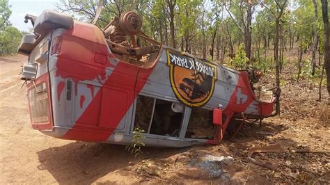 Two Jurassic Park Themed Wicked Campervans Overturn In Kakadu National