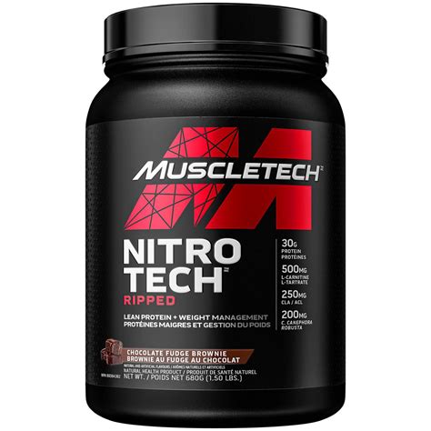 Muscletech Nitrotech Ripped Whey Protein Powder Muscle Building