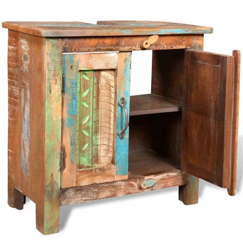 Displaying 1 to 22 (of 22 products) Reclaimed Recycled Wood Bathroom Vanity Cabinet Unit ...