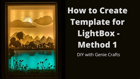 HOW TO MAKE TEMPLATE FOR LIGHTBOX _ METHOD 1 | PAPER CUT LIGHT BOX