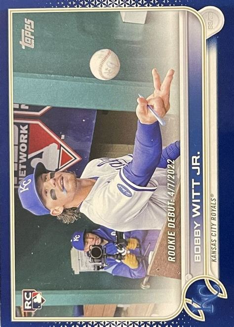 Bobby Witt Jr 2022 Topps Update Rookie Debut Royal Blue Price Guide Sports Card Investor