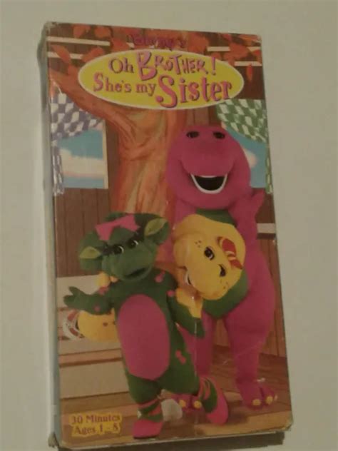 barney s oh brother she s my sister vhs 1998 vintage original oop white 3 65 picclick