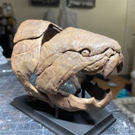 3d print of dunkleosteus fossil by shortbusdriver