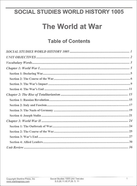 World History 10th Grade Set Starline Press
