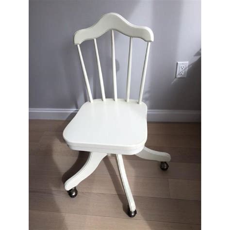 Off White Shabby Chic Wood Desk Chair Aptdeco